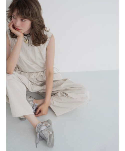 JUMELLE（ジュメロ）の「taffeta all in one（サロペット/オーバーオール・レディース・アイボリー/ブラック・MEDIUM）」の18枚目の写真