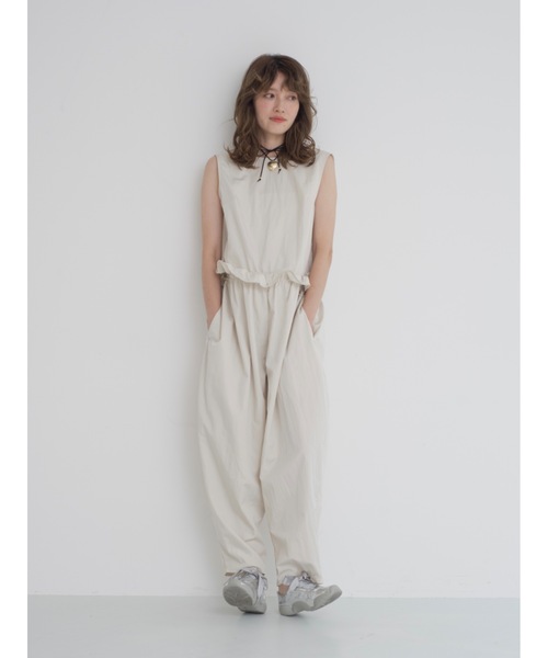 JUMELLE（ジュメロ）の「taffeta all in one（サロペット/オーバーオール・レディース・アイボリー/ブラック・MEDIUM）」の22枚目の写真