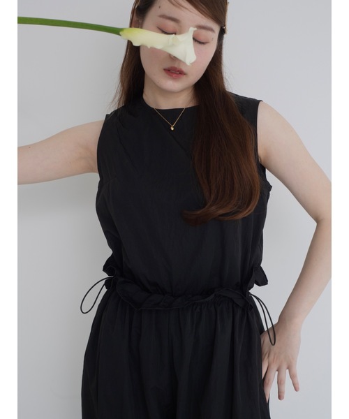 JUMELLE（ジュメロ）の「taffeta all in one（サロペット/オーバーオール・レディース・アイボリー/ブラック・MEDIUM）」の11枚目の写真