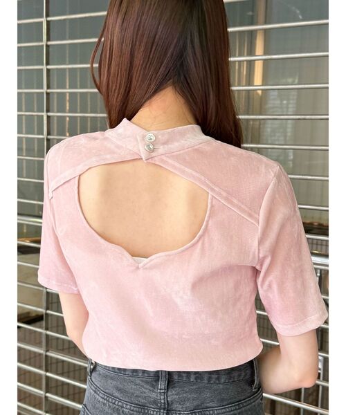 CALNAMUR（カルナムール）の「チュールドッキングエンブロイダリートップス（Tシャツ/カットソー・レディース・ピンク/ブラウン/ブラック・FREE）」の16枚目の写真