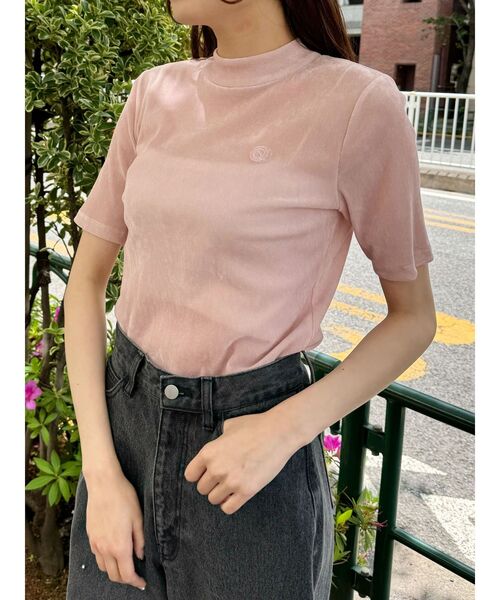 CALNAMUR（カルナムール）の「チュールドッキングエンブロイダリートップス（Tシャツ/カットソー・レディース・ピンク/ブラウン/ブラック・FREE）」の17枚目の写真