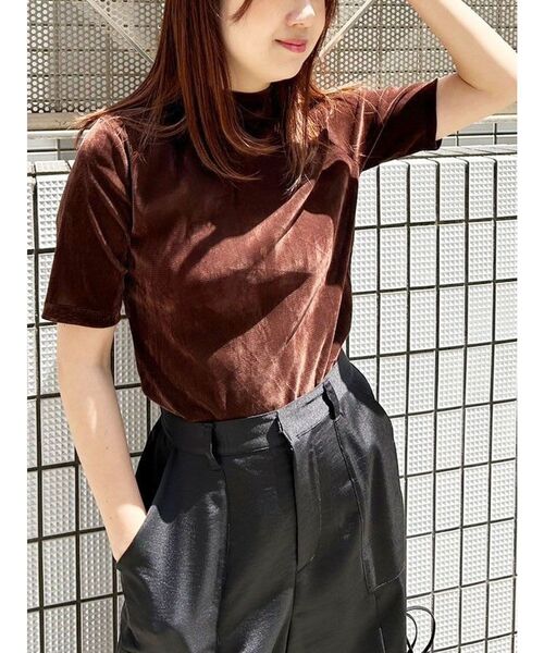 CALNAMUR（カルナムール）の「チュールドッキングエンブロイダリートップス（Tシャツ/カットソー・レディース・ピンク/ブラウン/ブラック・FREE）」の19枚目の写真