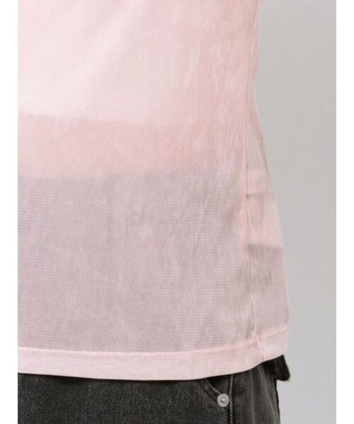 CALNAMUR（カルナムール）の「チュールドッキングエンブロイダリートップス（Tシャツ/カットソー・レディース・ピンク/ブラウン/ブラック・FREE）」の7枚目の写真