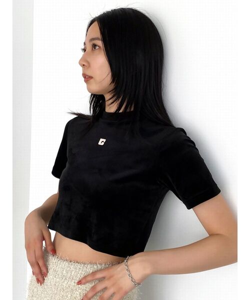 EMODA(エモダ)の「ハイネックベロアトップス(Tシャツ/カットソー・レディース・その他/ライム/ブルー/ブラック/その他1・FREE)」の7枚目の写真