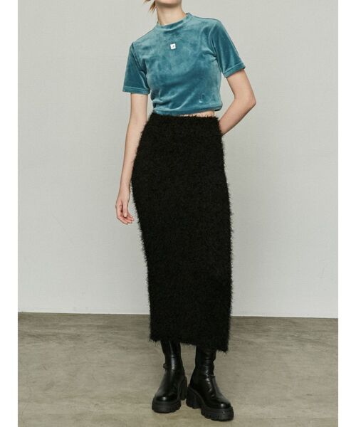 EMODA(エモダ)の「ハイネックベロアトップス(Tシャツ/カットソー・レディース・その他/ライム/ブルー/ブラック/その他1・FREE)」の21枚目の写真