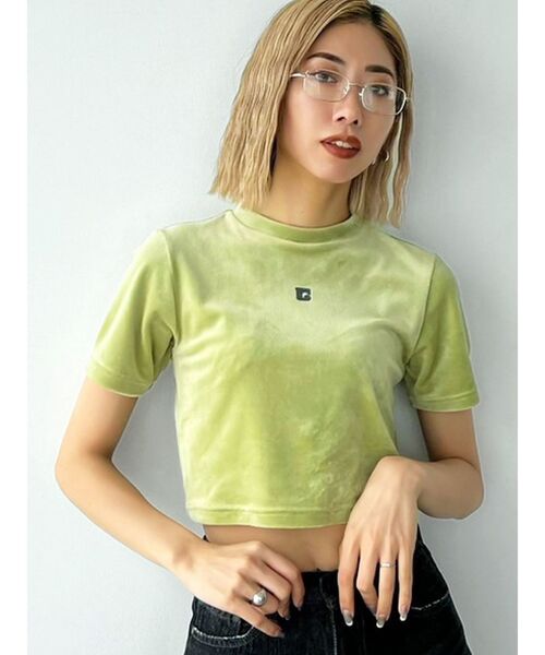 EMODA(エモダ)の「ハイネックベロアトップス(Tシャツ/カットソー・レディース・その他/ライム/ブルー/ブラック/その他1・FREE)」の22枚目の写真