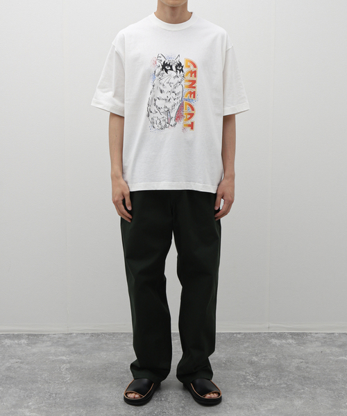 B.C STOCK(ベーセーストック)の「ROCK CAT ジーン S/S Tシャツ(Tシャツ/カットソー・メンズ・ブラック系その他/ホワイト・LARGE/MEDIUM)」の5枚目の写真
