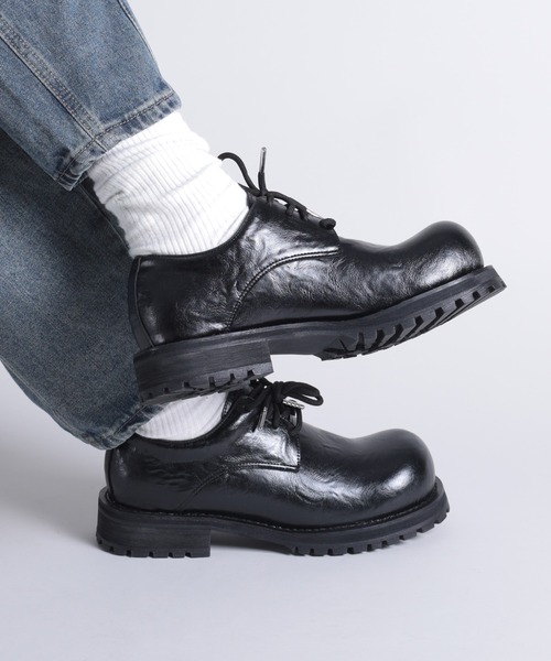 aimoha｜【shoes365】厚底スリッパ風レザーシューズ | Rakuten