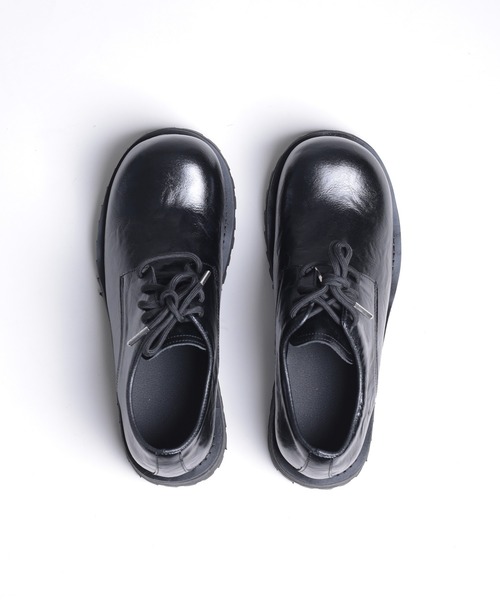 shoes365(シューズスリーシックスファイヴ)の「【shoes365】ラウンドトゥ厚底ウォッシュレザーシューズ(その他シューズ・メンズ・ブラック・24.5cm/25.0cm/25.5cm/26.0cm/26.5cm/27.0cm)」の14枚目の写真