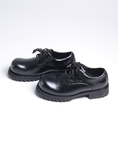 shoes365(シューズスリーシックスファイヴ)の「【shoes365】ラウンドトゥ厚底ウォッシュレザーシューズ(その他シューズ・メンズ・ブラック・24.5cm/25.0cm/25.5cm/26.0cm/26.5cm/27.0cm)」の15枚目の写真