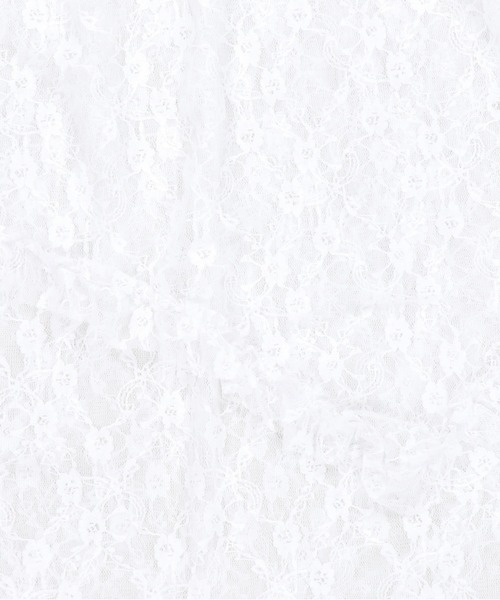 SPINNS（スピンズ）の「デニムと合わせて可愛い♪ イレヘムレースロングスカート（スカート・レディース・ホワイト/ブラック/アイボリー・ONESIZE）」の17枚目の写真