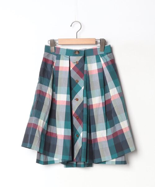 ブランド古着】チェック柄フレアスカート（スカート）｜Vivienne  