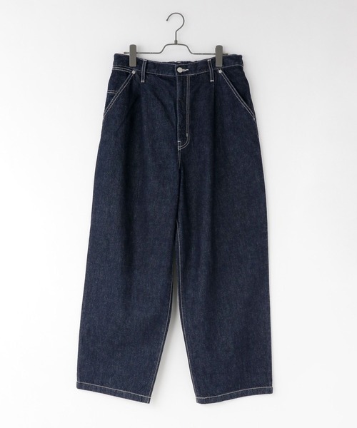 LOWRYS FARM（ローリーズファーム）の「デニムワイドパンツ  131414（デニムパンツ・メンズ・インディゴブルー/ブラック・MEDIUM/LARGE）」の11枚目の写真