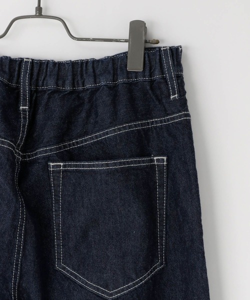 LOWRYS FARM（ローリーズファーム）の「デニムワイドパンツ  131414（デニムパンツ・メンズ・インディゴブルー/ブラック・MEDIUM/LARGE）」の4枚目の写真