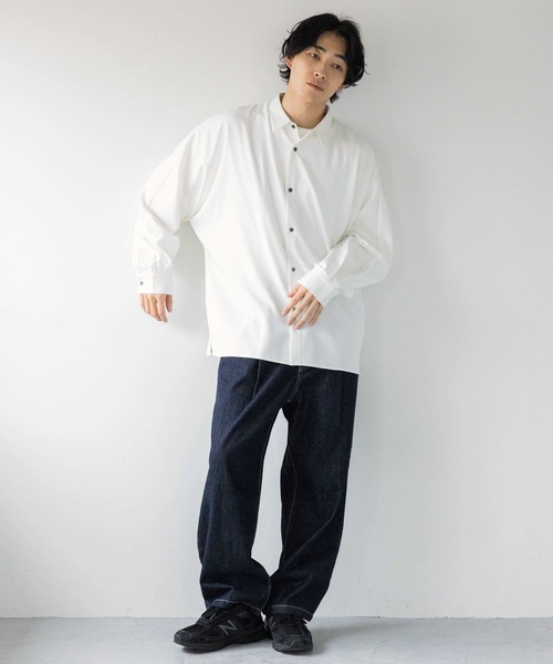 LOWRYS FARM（ローリーズファーム）の「デニムワイドパンツ  131414（デニムパンツ・メンズ・インディゴブルー/ブラック・MEDIUM/LARGE）」の13枚目の写真