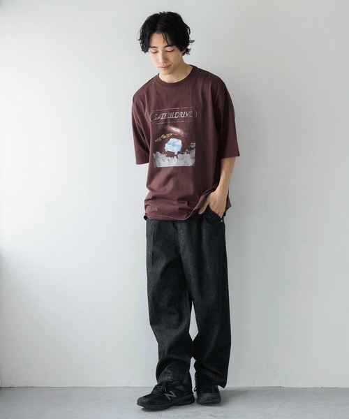 LOWRYS FARM（ローリーズファーム）の「デニムワイドパンツ  131414（デニムパンツ・メンズ・インディゴブルー/ブラック・MEDIUM/LARGE）」の15枚目の写真