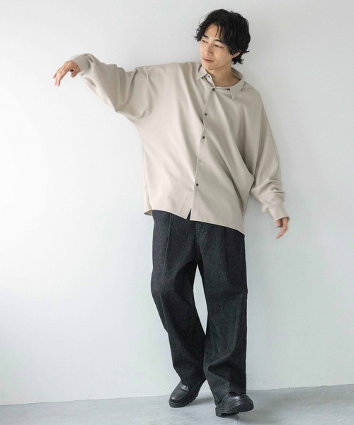 LOWRYS FARM（ローリーズファーム）の「デニムワイドパンツ  131414（デニムパンツ・メンズ・インディゴブルー/ブラック・MEDIUM/LARGE）」の22枚目の写真