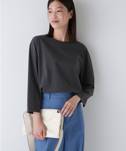 【セール】◆ハイゲージプルオーバー（Tシャツ/カットソー）｜human woman（ヒューマンウーマン）
