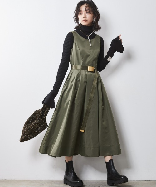 CHIC STYLE（シックスタイル）の「 袖口フレア薄手タートルネックプルオーバー ＜大きいサイズ有＞シックスタイル　（ニット/セーター・レディース・グレー/ブラック・M/L/LL/3L/4L/5L）」の9枚目の写真