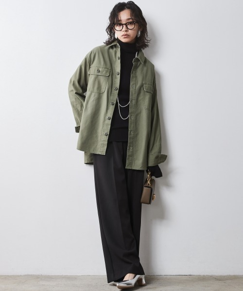 CHIC STYLE（シックスタイル）の「 袖口フレア薄手タートルネックプルオーバー ＜大きいサイズ有＞シックスタイル　（ニット/セーター・レディース・グレー/ブラック・M/L/LL/3L/4L/5L）」の19枚目の写真