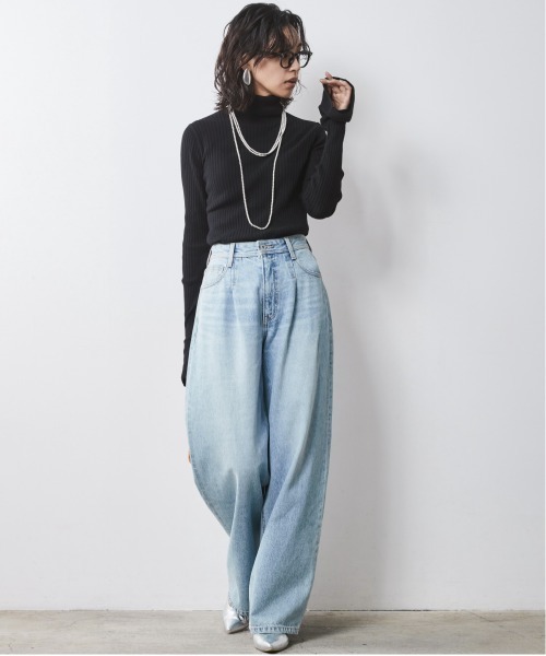 CHIC STYLE（シックスタイル）の「 袖口フレア薄手タートルネックプルオーバー ＜大きいサイズ有＞シックスタイル　（ニット/セーター・レディース・グレー/ブラック・M/L/LL/3L/4L/5L）」の17枚目の写真