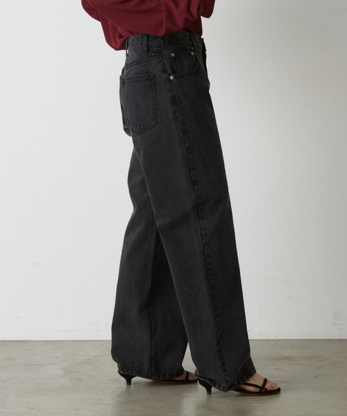 CIAOPANIC TYPY（チャオパニックティピー）の「≪4サイズ展開≫【EVERY DENIM/Tuesday】スタイルアップストレートデニム（デニムパンツ・レディース・ブラック/ブルー・LARGE/MEDIUM/SMALL/X-SMALL）」の13枚目の写真