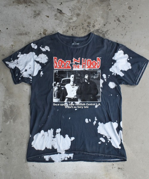 VINTAGE（ヴィンテージ）の「【ヴィンテージ古着】boyz n the hood タイダイ プリントTシャツ（Tシャツ/カットソー・メンズ・ブラック・LARGE）」の4枚目の写真