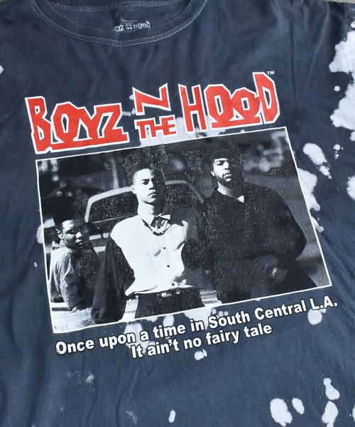 VINTAGE（ヴィンテージ）の「【ヴィンテージ古着】boyz n the hood タイダイ プリントTシャツ（Tシャツ/カットソー・メンズ・ブラック・LARGE）」の5枚目の写真