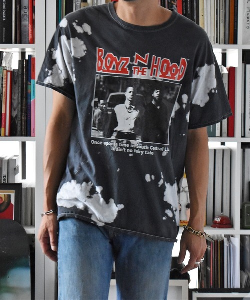 VINTAGE（ヴィンテージ）の「【ヴィンテージ古着】boyz n the hood タイダイ プリントTシャツ（Tシャツ/カットソー・メンズ・ブラック・LARGE）」の3枚目の写真