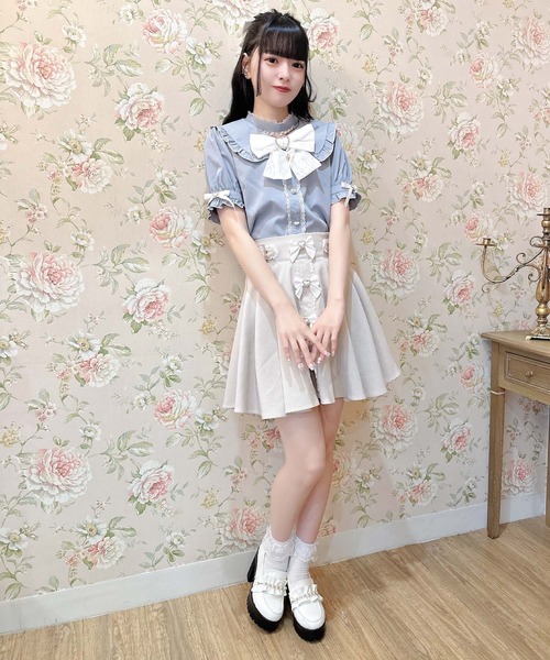 ROJITA(ロジータ)の「パールチェーンリボンブローチ付ブラウス(シャツ/ブラウス・レディース・ホワイト/ピンク/ブルー・FREE)」の17枚目の写真
