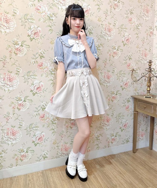 ROJITA(ロジータ)の「パールチェーンリボンブローチ付ブラウス(シャツ/ブラウス・レディース・ホワイト/ピンク/ブルー・FREE)」の16枚目の写真
