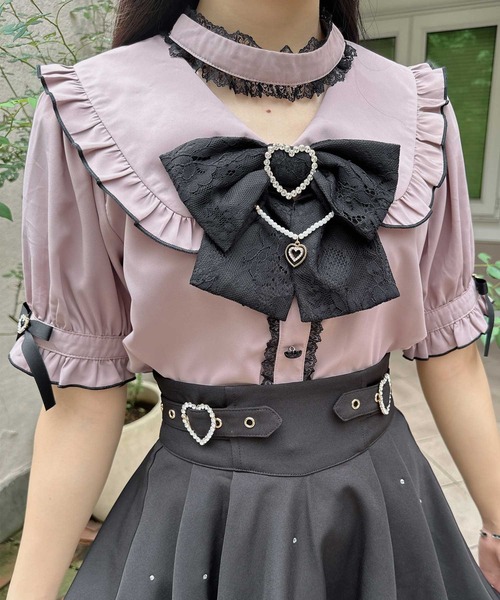 ROJITA(ロジータ)の「パールチェーンリボンブローチ付ブラウス(シャツ/ブラウス・レディース・ホワイト/ピンク/ブルー・FREE)」の14枚目の写真