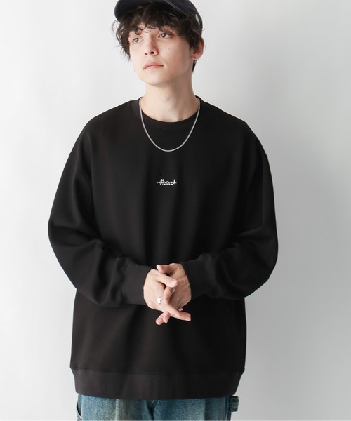 RAGEBLUE（レイジブルー）の「プチ刺繍/ポンチオーバーサイズロンT（Tシャツ/カットソー・メンズ・ホワイト/ブラック/グレー/ブルー・SMALL/MEDIUM/LARGE）」の3枚目の写真