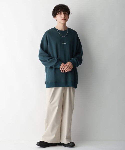 RAGEBLUE（レイジブルー）の「プチ刺繍/ポンチオーバーサイズロンT（Tシャツ/カットソー・メンズ・ホワイト/ブラック/グレー/ブルー・SMALL/MEDIUM/LARGE）」の20枚目の写真