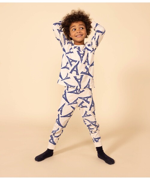 【新品】PETIT BATEAU パジャマルームウェア スウェット長袖パジャマ スウェット長袖パジャマ｜ベビー服・子供服通販のPETTIT BATEAU