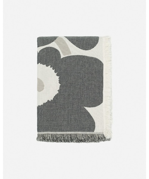 【未使用】Unikko Jacquard Huopa ブランケット150×220 marimekko ブランケット マリメッコ Unikko ウニッコ Jacquard