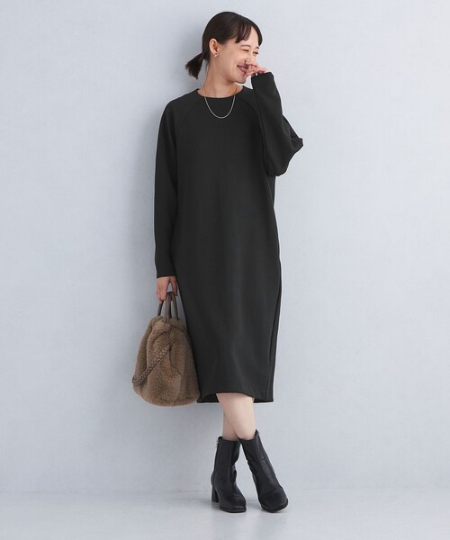 【セール】グロッシー ダンボール カットソー ワンピース（ワンピース）｜green label relaxing（グリーンレーベルリラクシング）