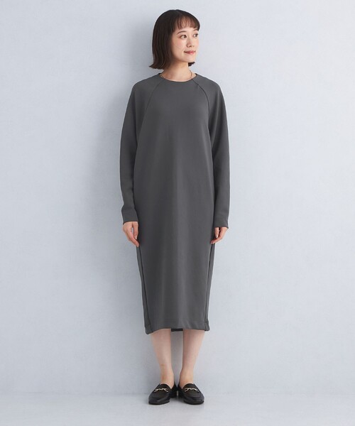 【セール】グロッシー ダンボール カットソー ワンピース（ワンピース）｜green label relaxing（グリーンレーベルリラクシング）