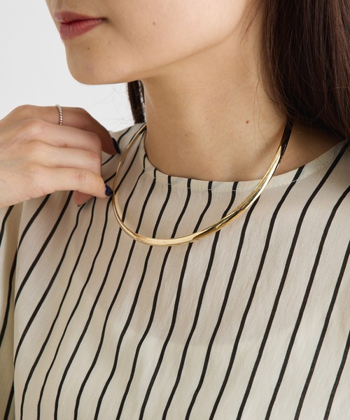 PUAL CE CIN（ピュアルセシン）の「メタルチョーカー（ネックレス・レディース・ゴールド/シルバー・FREE）」の5枚目の写真