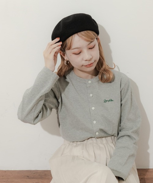 SMELLY（スメリー）の「シンプルバスクベレー（ハンチング/ベレー帽・レディース・ブラウン/アイボリー/ブラック/グレー・-）」の9枚目の写真