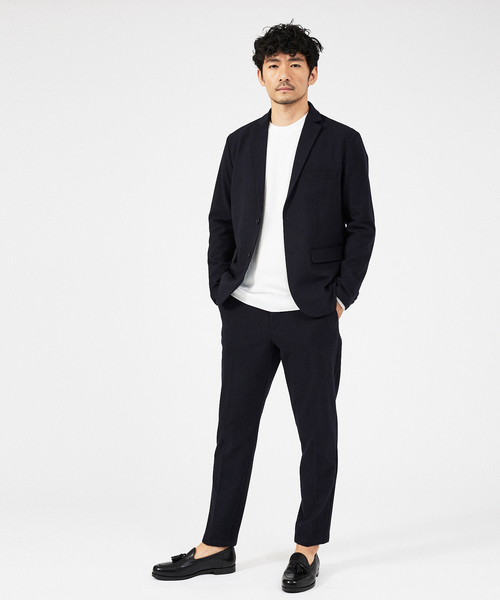 ABAHOUSE GRAY（アバハウスグレイ）の「【カシミアタッチ】12ゲージ ワイドリブ クルーネック ニット（ニット/セーター・メンズ・ホワイト/ブラック/ブルー/セージグリーン/グレイッシュベージュ・46/48/50）」の15枚目の写真