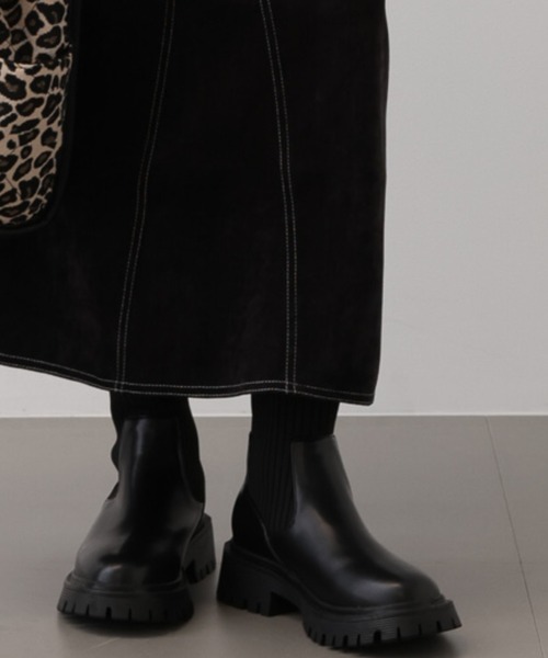saloon（サルーン）の「SALOON(サルーン)/サイドゴアニットブーツ（ブーツ・レディース・ブラック/ブラウン・SMALL/MEDIUM/LARGE）」の13枚目の写真