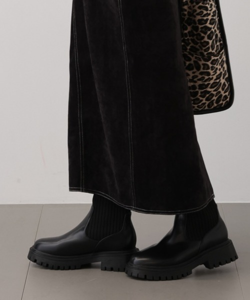 saloon（サルーン）の「SALOON(サルーン)/サイドゴアニットブーツ（ブーツ・レディース・ブラック/ブラウン・SMALL/MEDIUM/LARGE）」の12枚目の写真