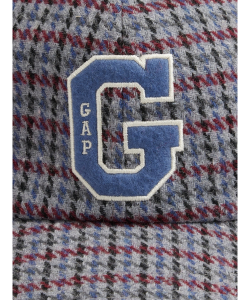 GAP（ギャップ）の「ハウンドトゥース GAPロゴ ベースボールキャップ(ユニセックス)（キャップ・メンズ・ブラウン/ブルー・ONE SIZE）」の3枚目の写真