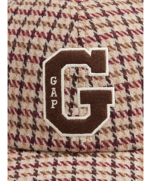 GAP（ギャップ）の「ハウンドトゥース GAPロゴ ベースボールキャップ(ユニセックス)（キャップ・メンズ・ブラウン/ブルー・ONE SIZE）」の4枚目の写真