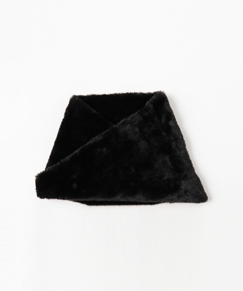 Ray BEAMS(レイビームス)の「フェイク ファー スヌード(マフラー・レディース・オフホワイト/その他/ブラック・ONE SIZE)」の11枚目の写真