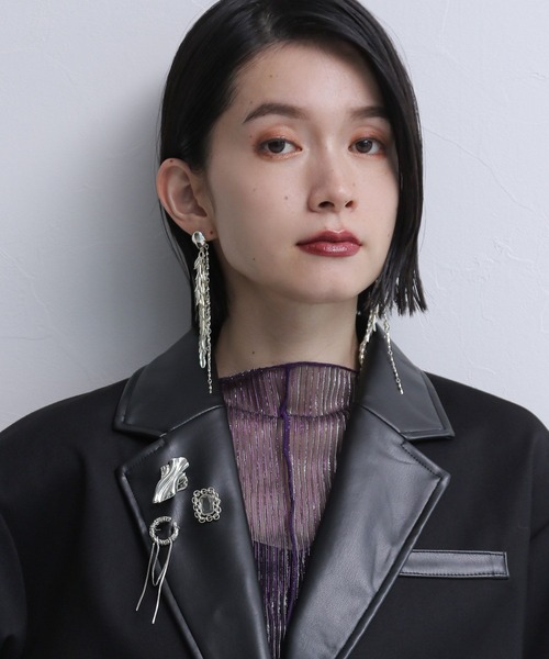 HARE（ハレ）の「3ピースセットメタルブローチ(HARE)（ブローチ/コサージュ・レディース・シルバー・FREE）」の3枚目の写真