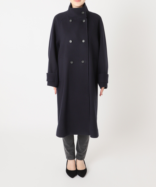 JOURNAL STANDARD relume（ジャーナルスタンダード　レリューム）の「【サイズ展開あり】スタンドカラーで着映え。尾州ウールスーパー100スタンドロングコート（その他アウター・レディース・チャコールグレー/ネイビー/ブラウン・38/36）」の22枚目の写真