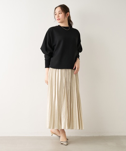 MICA&DEAL（マイカ＆ディール）の「シャイニープリーツスカート（スカート・レディース・カーキオリーブ/ライトベージュ/ライトブルー・FREE）」の11枚目の写真