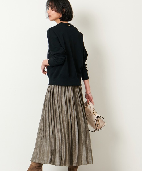 MICA&DEAL（マイカ＆ディール）の「シャイニープリーツスカート（スカート・レディース・カーキオリーブ/ライトベージュ/ライトブルー・FREE）」の19枚目の写真